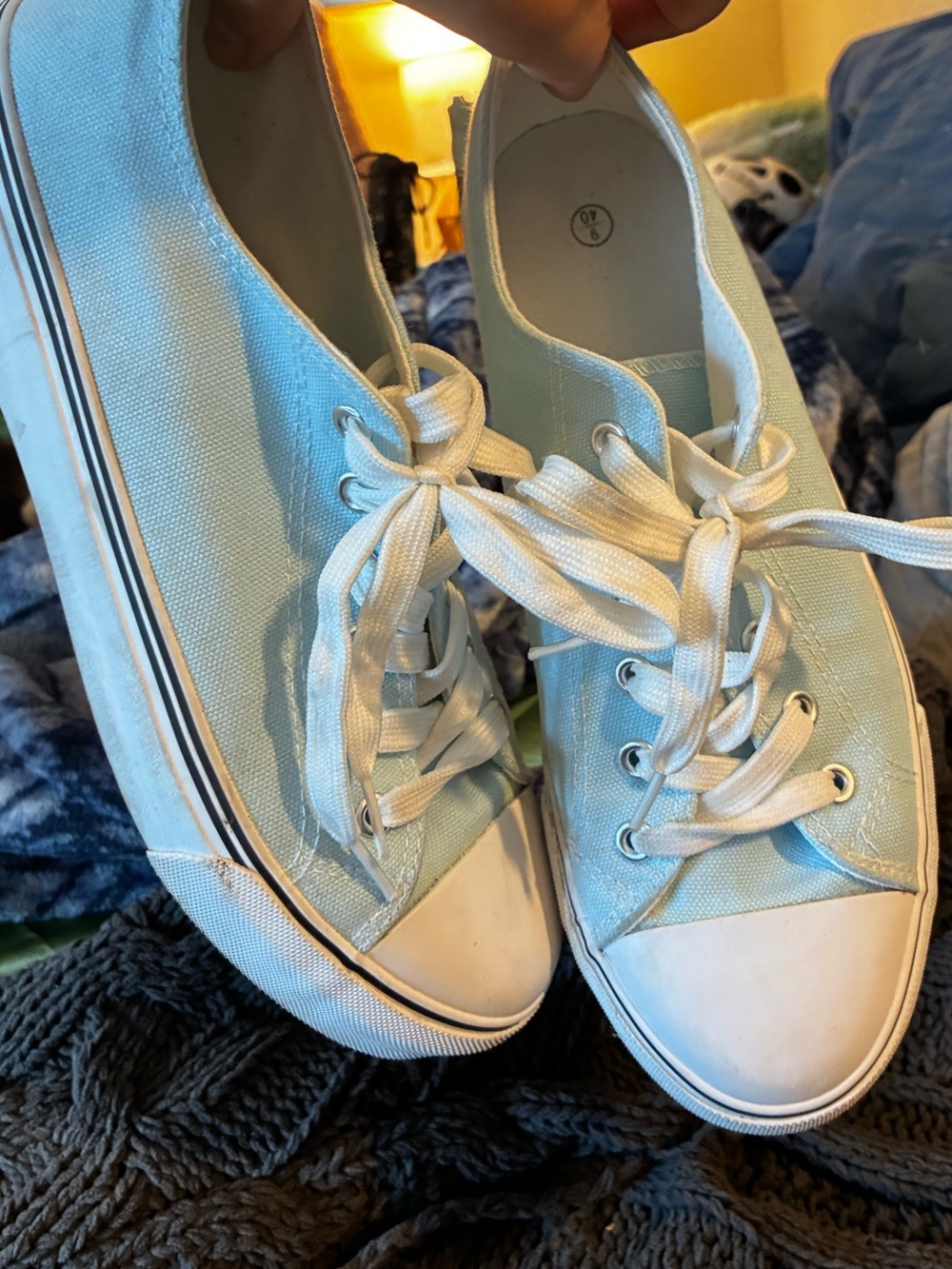 Pale Sky Blue Summer Sneakers - Picture 11 of 12
